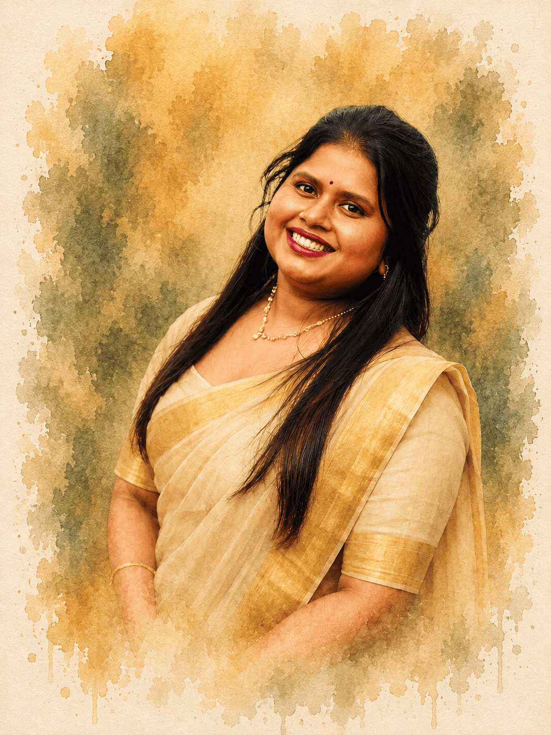 Portrait of the bride, Sandra