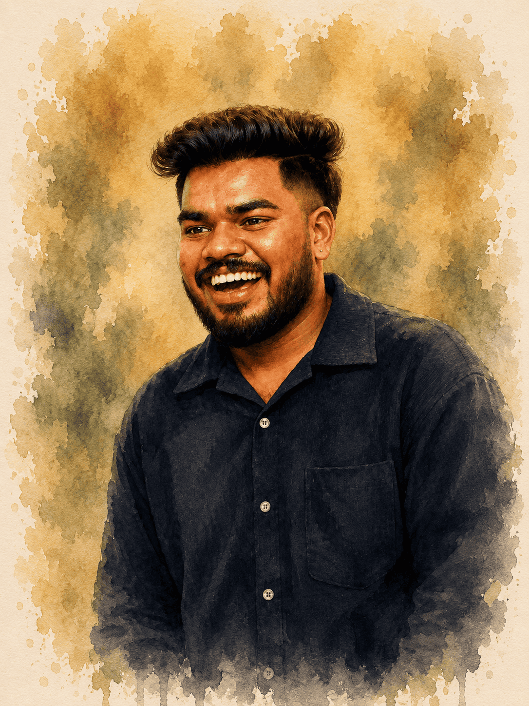 Portrait of the groom, Vishnu